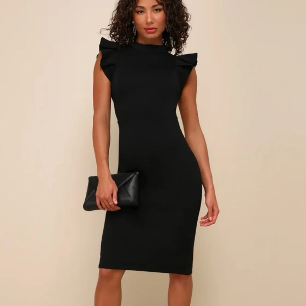 Lulus black backless dress - Picture 2 of 9